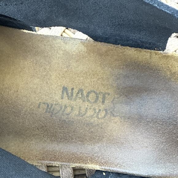 Naot Fisherman Style Black Leather Sandals Women's 39 or US 8 Comfort - Picture 4 of 16